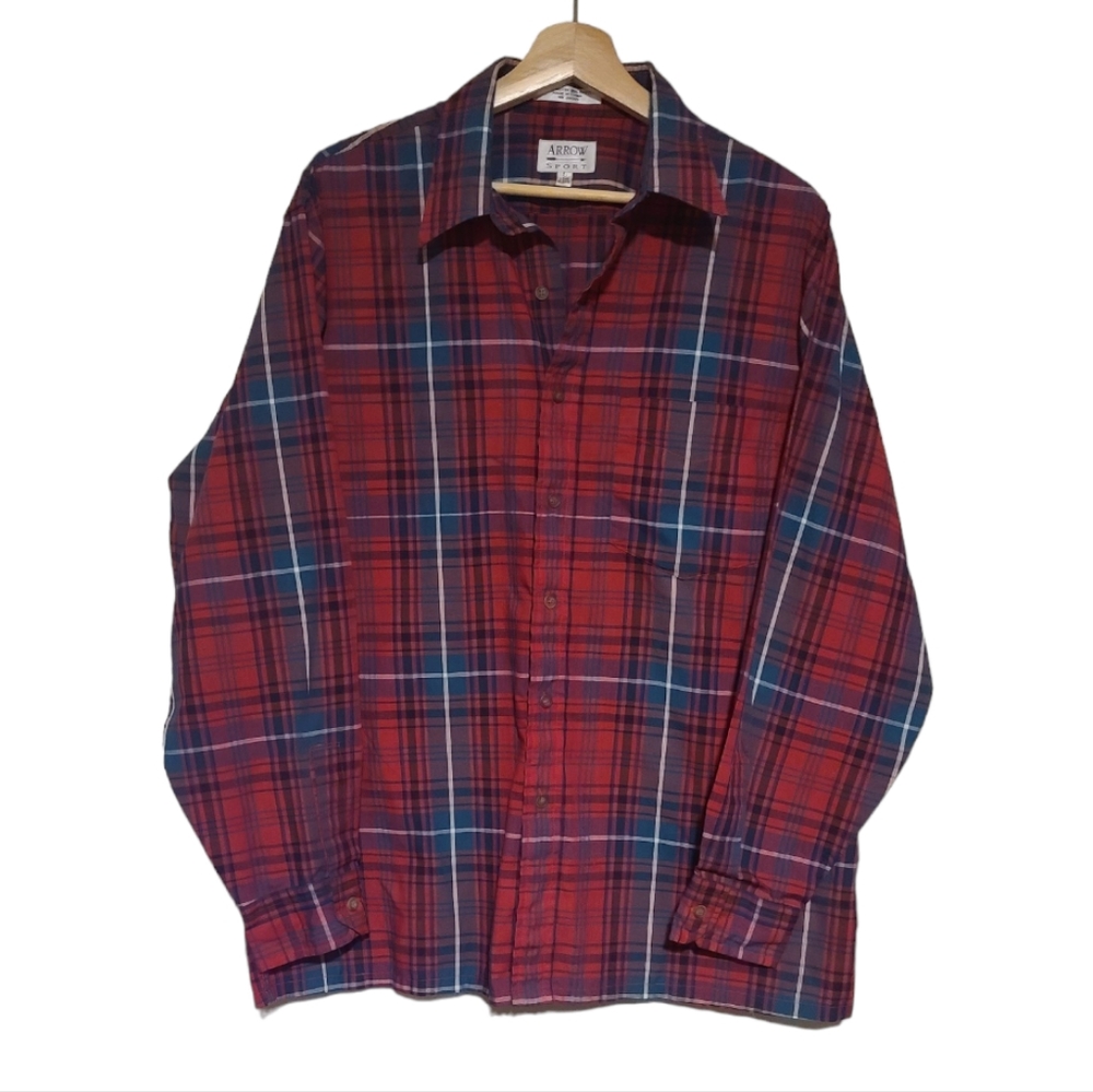 Arrow Sport Men's Long Sleeve Shirt Size L